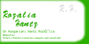 rozalia hantz business card